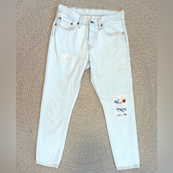 Patchwork Levi’s 501 Jeans - Picture 1 of 6